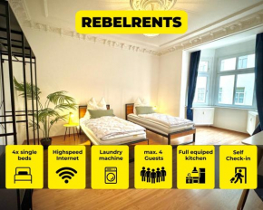 #1 RebelRents - 4P - Apartment Smart-TV - WLAN - voll ausgestattete Küche